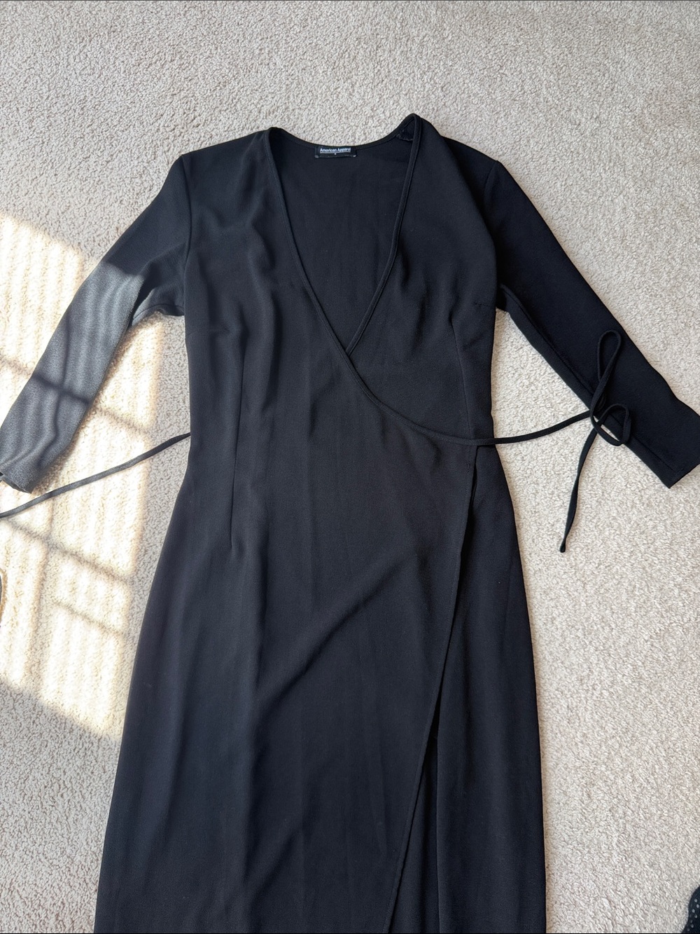 American Apparel Wrap dress with slit